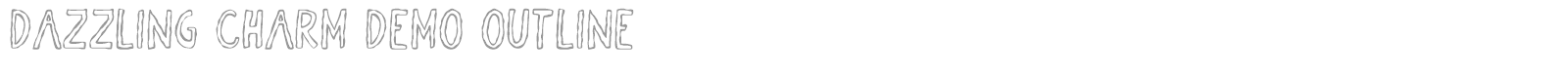 Dazzling Charm font preview